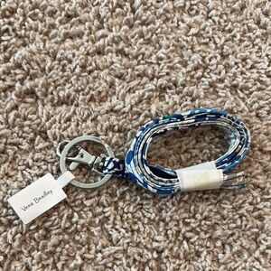 Vera Bradley Blue Floral Lanyard